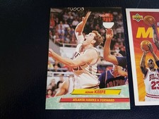 Adam Keefe Sam Bowie Brad Daugherty 1992 - 1993 Ultra Fleer Wrong Back