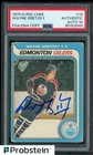 #1 Wayne Gretzky HOF Signed 1979-80 O-PEE-CHEE OPC Hockey #18 RC PSA/DNA 10 AUTO