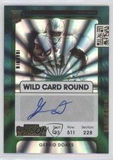 2021 Panini Contenders Rookie Ticket Wild Card Round Gerrid Doaks #255 Auto 1m1a. rookie card picture