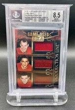 2018-19 President’s Choice Game-Used Jersey Howe/Lindsay/Abel 2/3 BGS 8.5