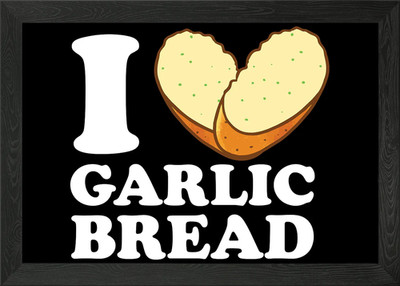 Garlic Bread Gift Framed Wall Art Poster Canvas Print Picture