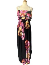 Style & Co Ruffle Maxi Dress Multicolor Size LP