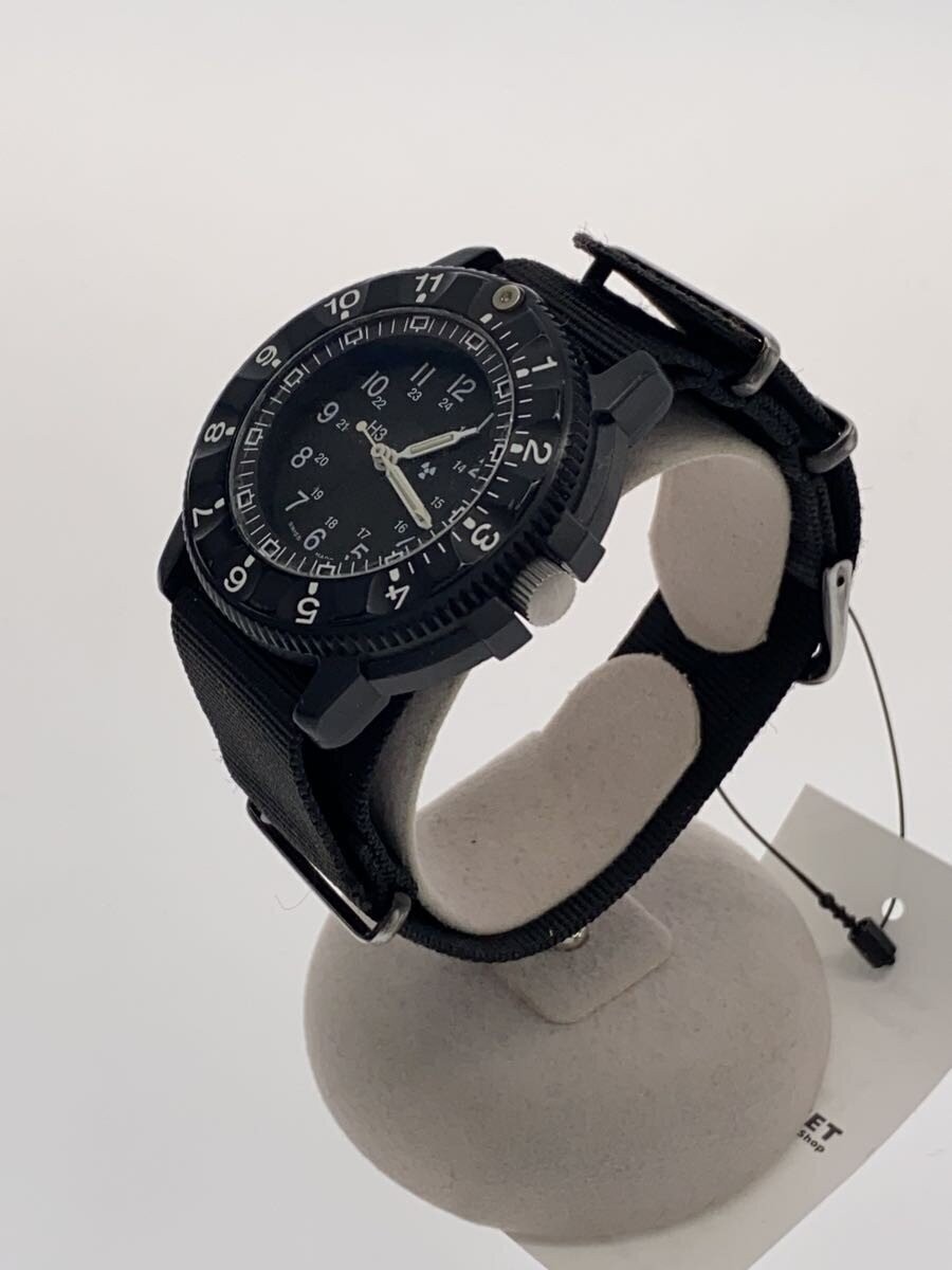 Traser H3 MIL-W-46374F Quartz Military Watch Black Dial Date NATO