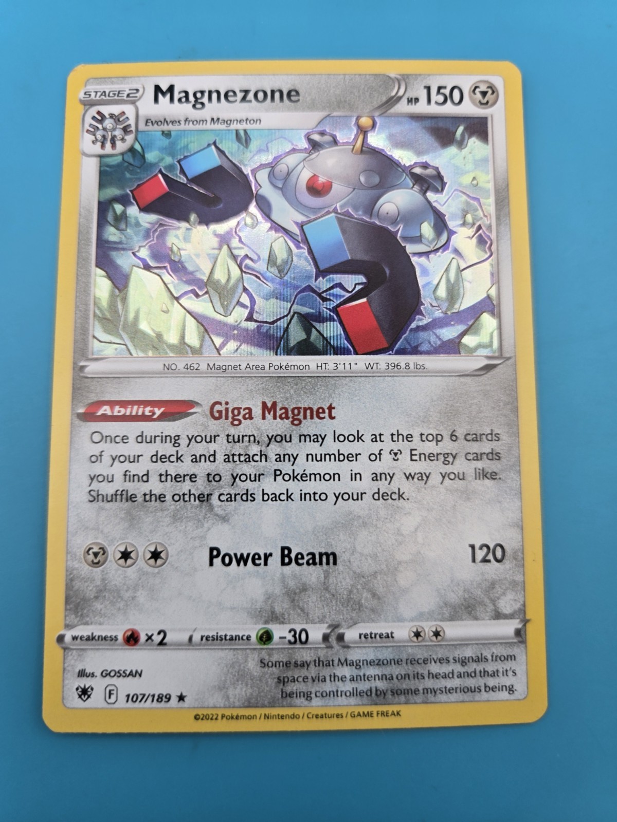 Magnezone 107/189 Holo Rare 2022 Pokemon Astral Radiance NM