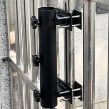 Support de parasol de terrasse avec clip fixation robuste en métal robuste