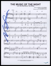 Norm Lewis "The Phantom of the Opera" SIGNED 'Music of the Night' Sheet Music