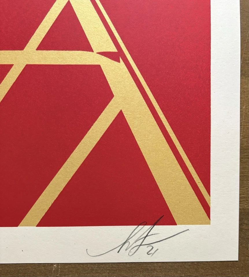 Serigrafía numerada firmada Shepard Fairey Obey LOTUS TOWER XX/375 Foto 3 de 3