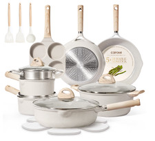 Carote 21pcs Pots and Pans Set Non Stick, Cookware Set Induction Ready, Kitchen