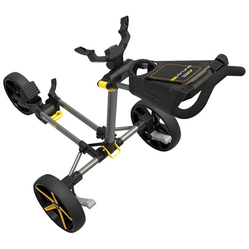 PowaKaddy DLX-Lite FF Push Golf Trolley Lightweight Foldable Frame 3 Wheel - Imagen 8 de 11