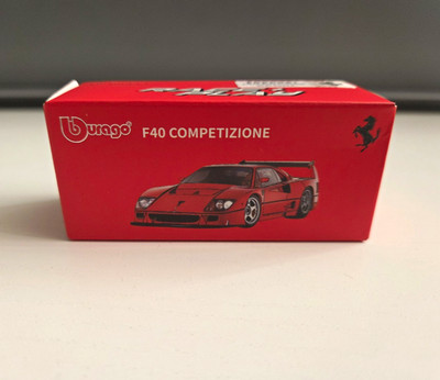 Bburago Race & Play Ferrari F40 Competizione Modellauto 1:64 Ferrari 12512
