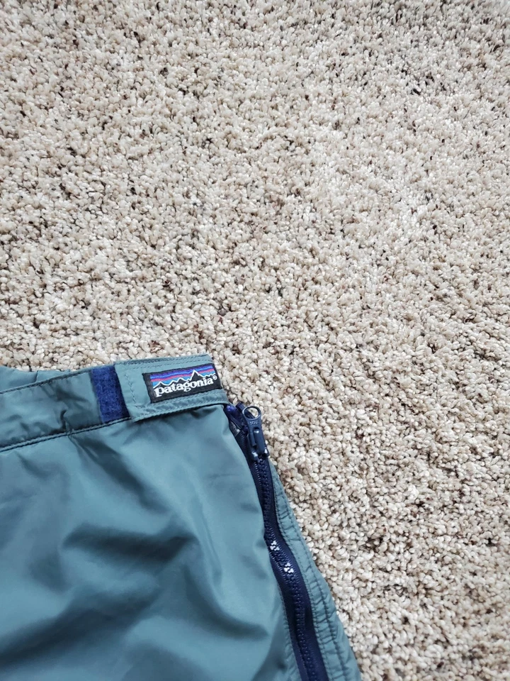 Pantalones Patagonia Vintage Para Mujer XL Gris Capilene Forrado de Vellón Cremallera Lateral Nylon EE. UU. Foto 3 de 4