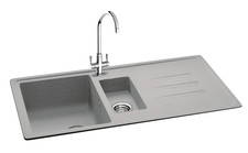 Debut 150 Stone Grey Inset 1.5 Bowl Sink 970 x 500 