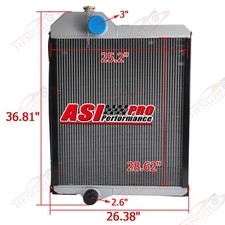 Tractor Aluminum Radiator For John Deere 4560 4660 4755 4760 4955 4960 Re46314