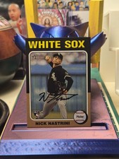 2024 Topps Heritage HighNumber Baseball Nick Nastrini Rookie Mini #647 White Sox