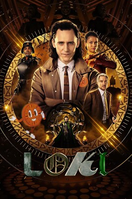 2021 Loki Movie Poster 11X17 Marvel Avengers God of Mischief Mobius Sylvie  