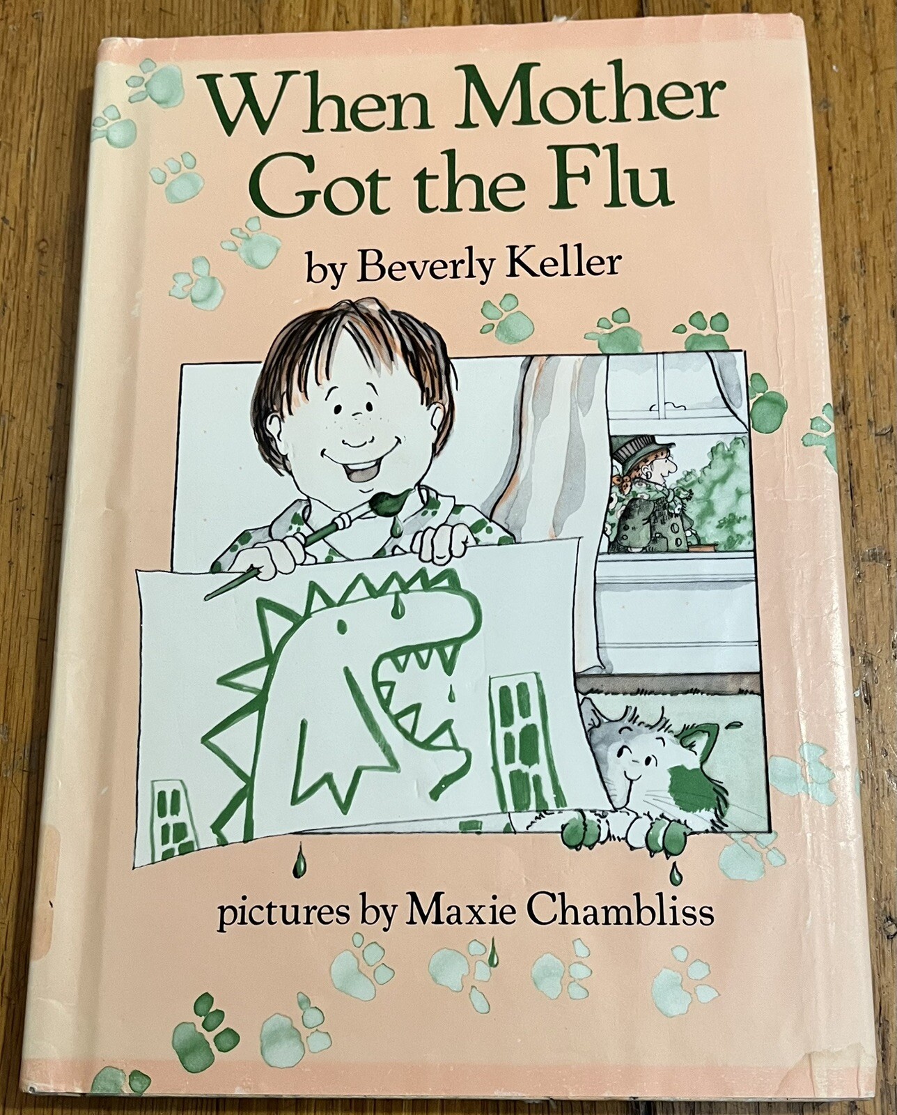 WHEN MOTHER GOT THE FLU : by Beverly Keller : illus Maxie Chambliss : vintage