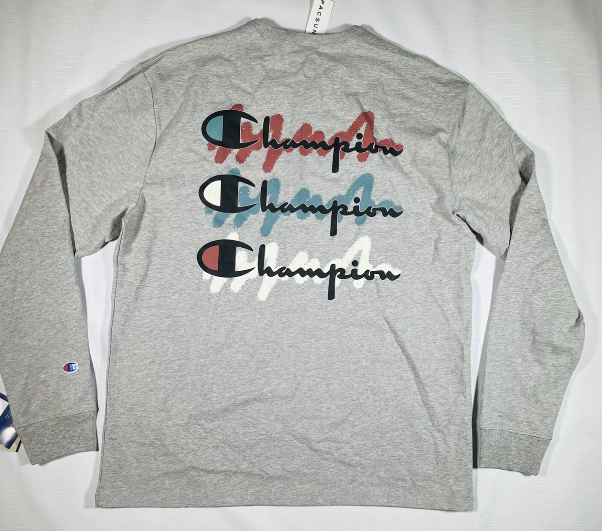 Champion Heritage Men's L Heavyweight Classic Long Sleeve Tee