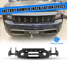 Steel Front Bumper Hidden Winch Mount Plate For 2019-2026 Chevy Silverado 1500 Steel Front Bumper Hidden Winch Mount Plate For 2019-2026 Chevy Silverado 1500