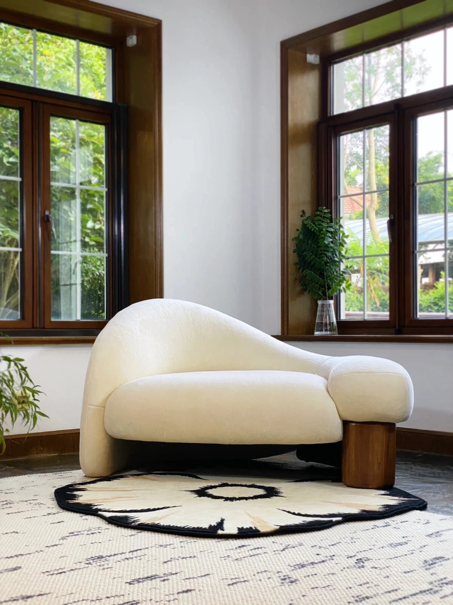 Custom Asymmetrical Curved Raphael Navot Sofa Couch Armchair