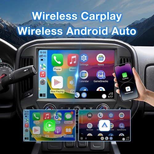 Radio estéreo de coche de 13,1" compatible con Chevy Silverado y GMC Sierra 2014-2018 - Imagen 2 de 8