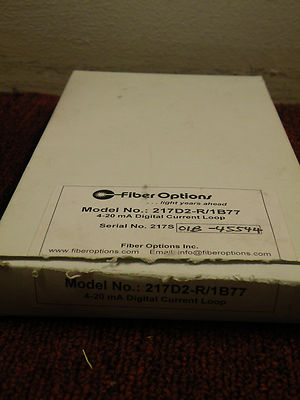 Fiber Options 217D2-R/1B77 4-20 mA Digital Current Loop Rack Mount