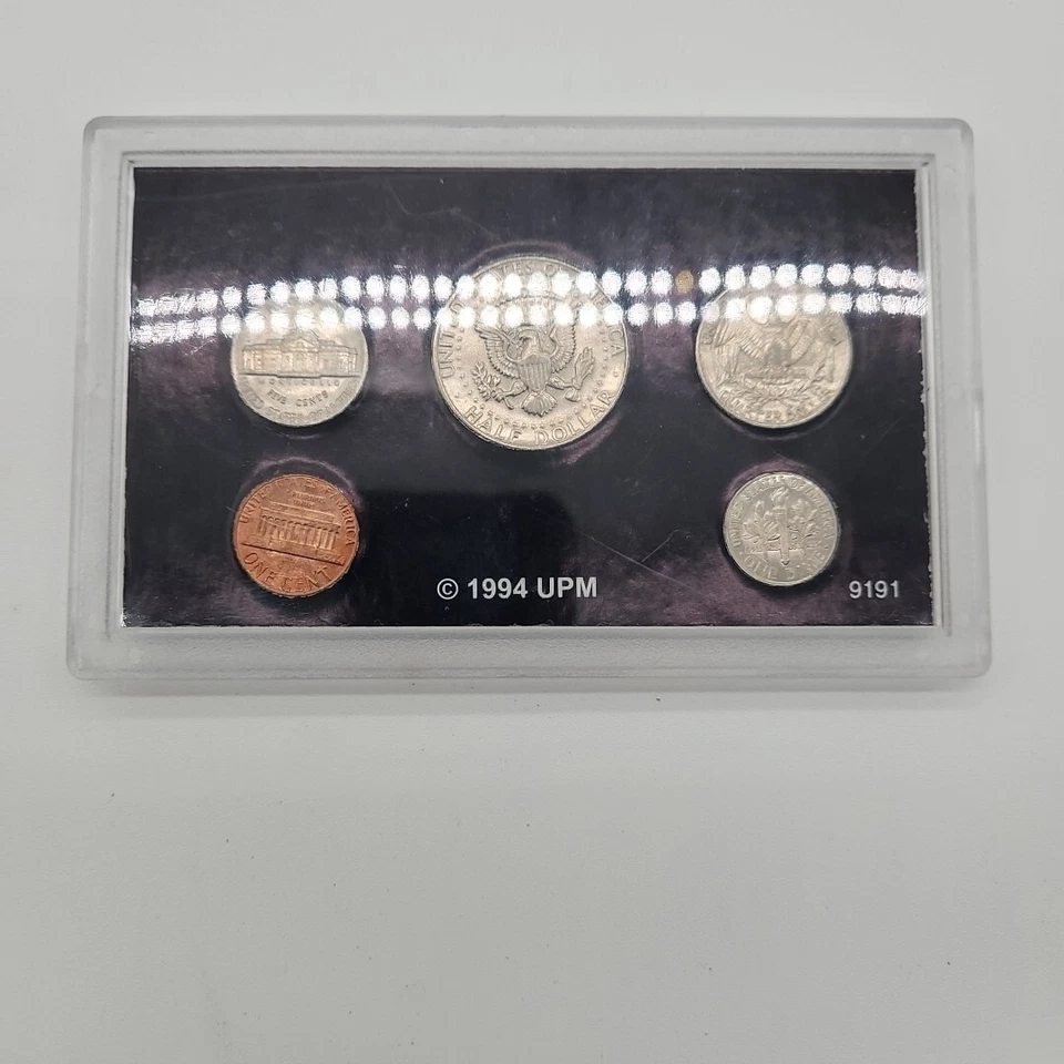1994 - US Mint Set in Acrylic Case - Circulated  Twenty Five Years US Coins - Image 2 of 4