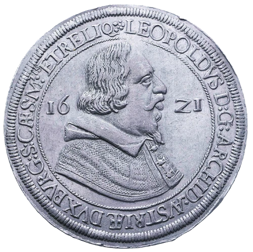 1621- Austria Taler Hall Dav A3125 County of Tyrol (AU Details-NGC)