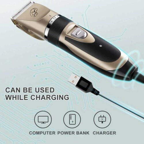 Dog Cat Pet Grooming Kit Rechargeable Cordless Electric Hair Clipper Trimmer Set - Picture 25 of 56