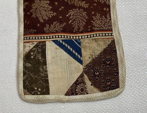 Sewing Roll Up, Antique Fabrics, Patchwork, Calico Prints, Florals, Hand Made - Picture 8 of 19