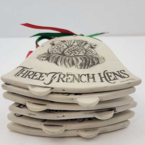 Twelve Days of Christmas Six Double-Sided Ceramic Ornaments - Picture 8 of 12