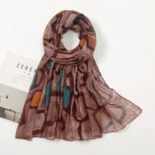 Newest Fashion Print Cotton Hijab Scarf Women Viscose Shawl Scarf Head Wrap