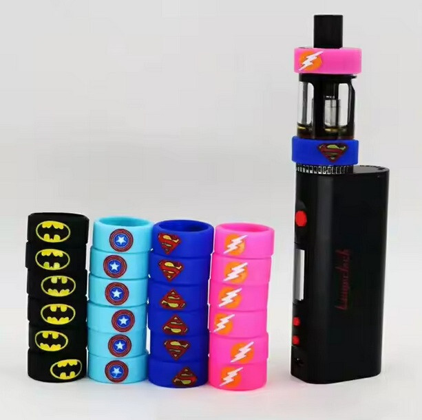 22mm Silicone Superhero Vape Bands Rings Protect eCig Glass x2 | x5 | x9  RDA RTA | eBay Australia