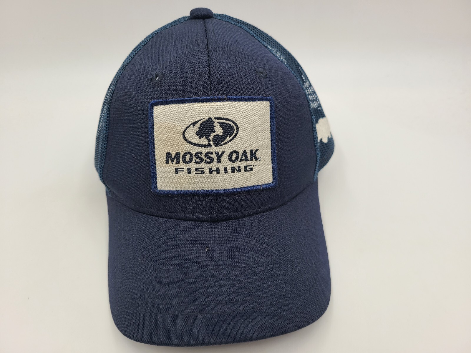 Mossy Oak Fishing Mesh Trucker Snapback Hat Cap Hunt Dad Men Women Blue White