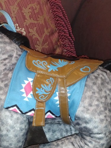 Build A Bear Horses & Hearts Riding Club Appaloosa Gray Speckled Saddle Plush W - Picture 8 of 8