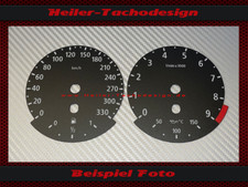 Tachoscheiben für BMW E60 E92 E93 M3 M5 200 Mph zu 330 Kmh 9000 UPM