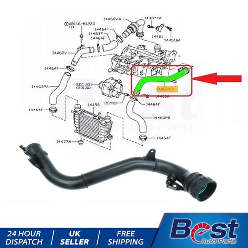 TURBO INTERCOOLER HOSE PIPE FOR NISSAN JUKE 1.5 DCI 144601FE0C