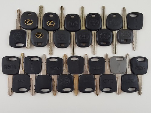 ORIGINAL LOT OF 25 HEAD KEY LESS CRYPTO 4C CHIP OEM TRANSPONDER USA WHOLESALE OE - 第 1/12 張圖片
