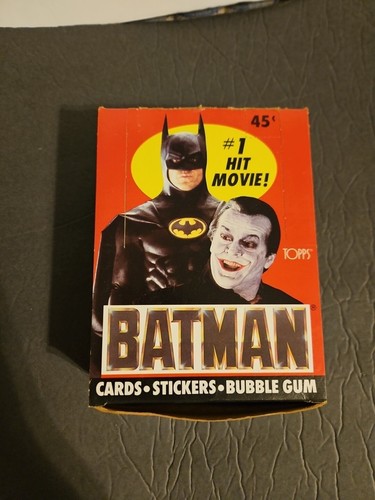 1989 Topps Batman Movie Full Box Wax Pack Box (36 Stück) - Bild 7 von 7