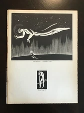 Vintage Rockwell Kent ~God Speed~ Big Baby Print Mid Century Modern MCM Art