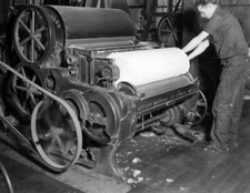 1936 Rolling Fabric, Millville, New Jersey Old Photo 8.5" x 11" Reprint