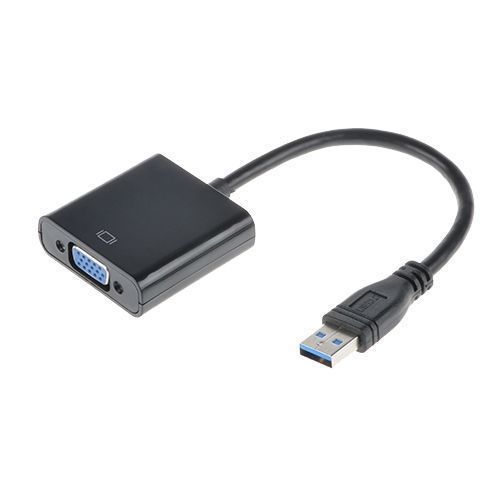 USB 3.0 to VGA Video Graphic Card Display External Cable Adapter for Win 7/8 - Afbeelding 1 van 2