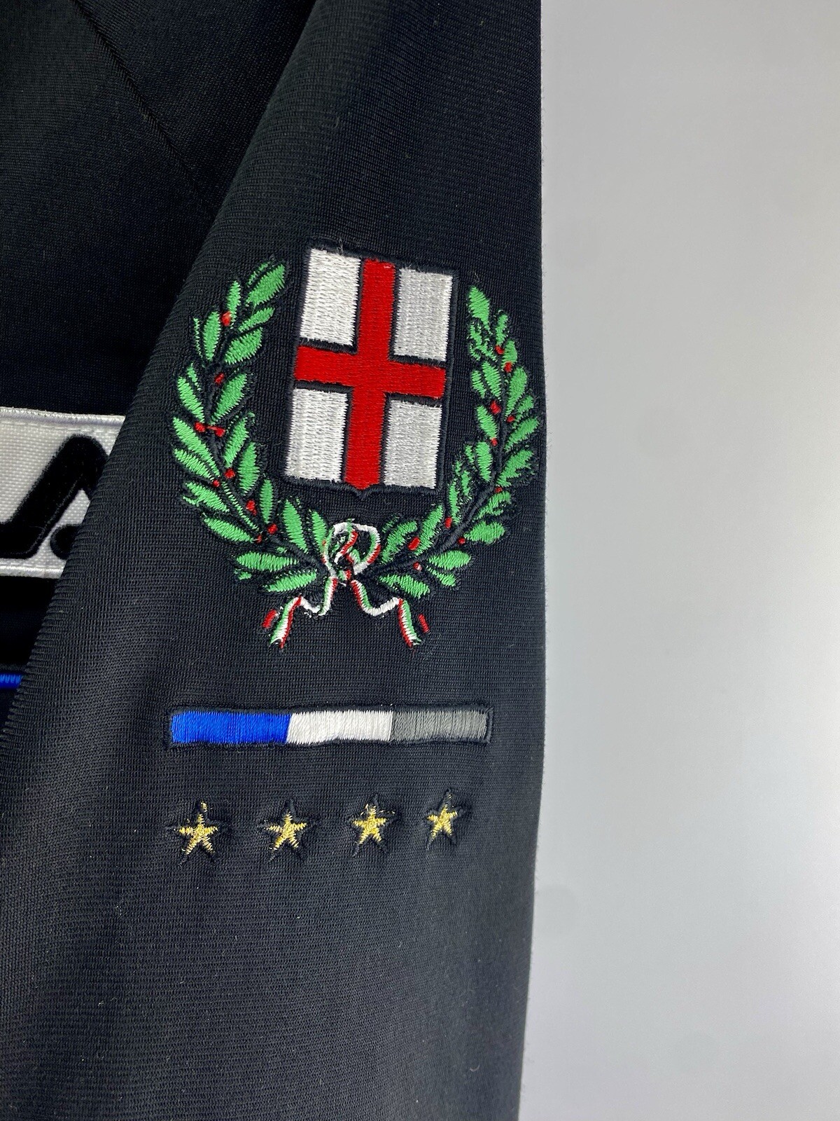 Giacca Fila Sport Track Uomo XL Grigio Nero Italia Cappotto Manica Lunga Zip Stile Vintage