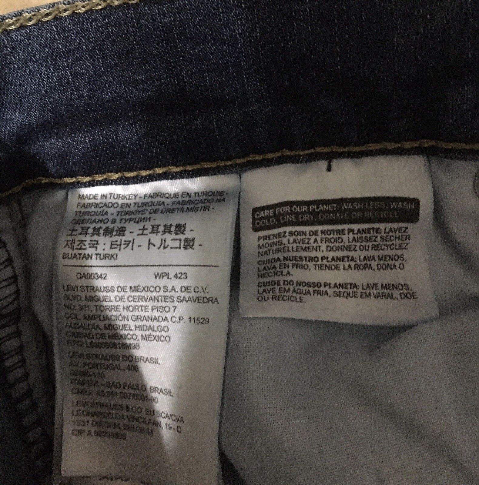 Levi Strauss Mile High Super Skinny Jeans Junior’… - image 4