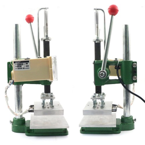Desktop Manual Hot Stamping Machine Brass Iron Heat Press Machine Leather Craft - Picture 6 of 10