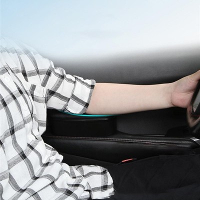 Cuscino Per Bracciolo Auto In Pelle PU - 2 Pezzi Nero | Comfort E Protezione Per Portiere E Console