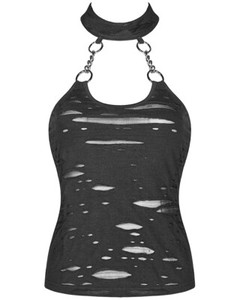 black halter vest