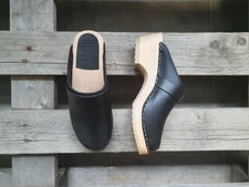 Swedish Clogs Maguba Berkeley Black Size US Womens 6 / EU 36