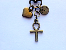 EGYPTIAN ANKH CROSS OF LIFE EGYPT KEY CHAIN PURSE CLIP FOR PURSE BAG CHARM