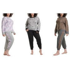 Splendid Women's 2 Piece Lounge Set Jogger Crew Neck Long Sleeve