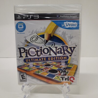 Pictionary Ultimate Edition (PS3 PlayStation 3) Sealed NIB Udraw Compatible 
